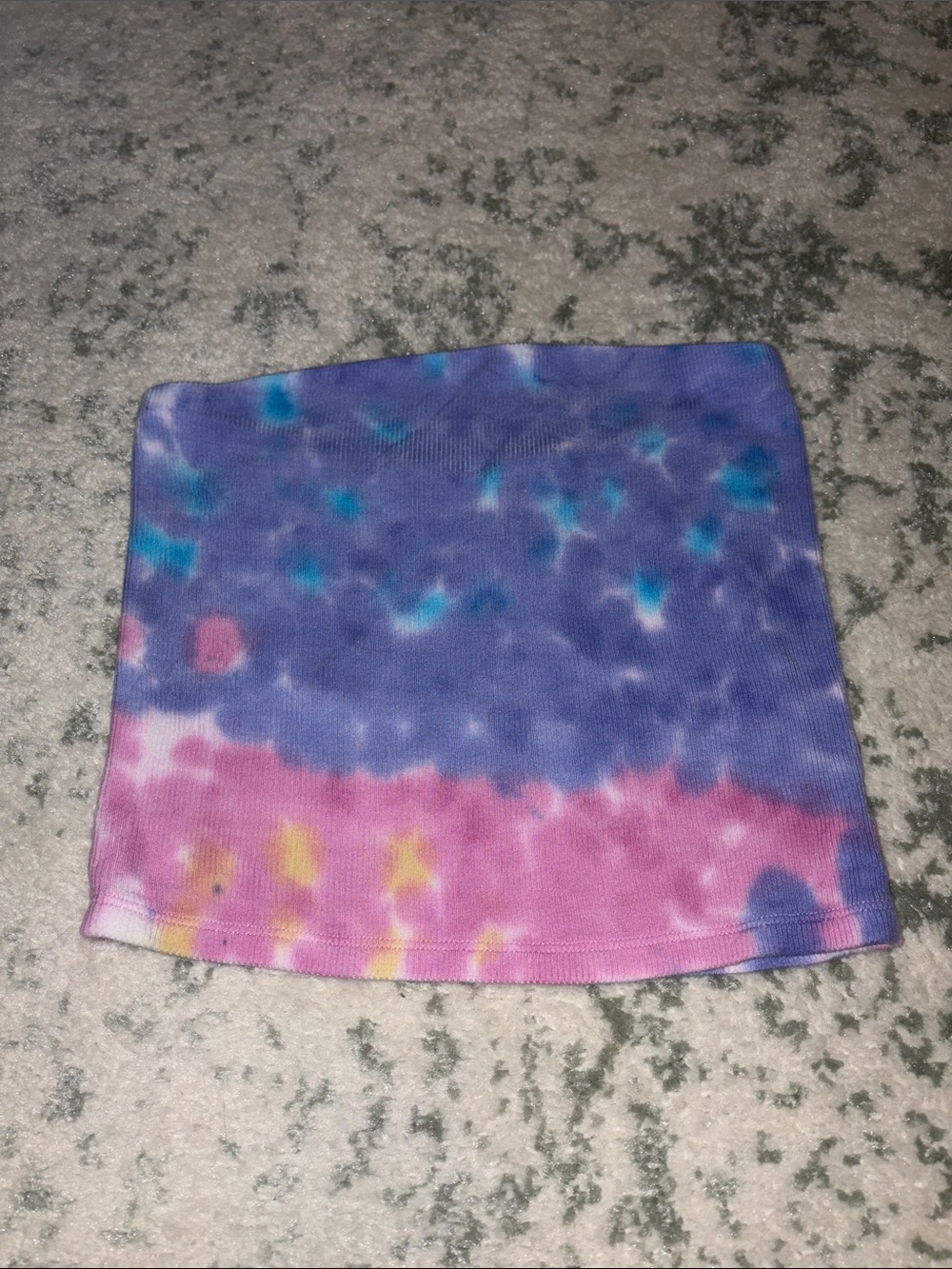 American Eagle Outfitters Tie-Dye Crop Top - Purple, Pink & Blue